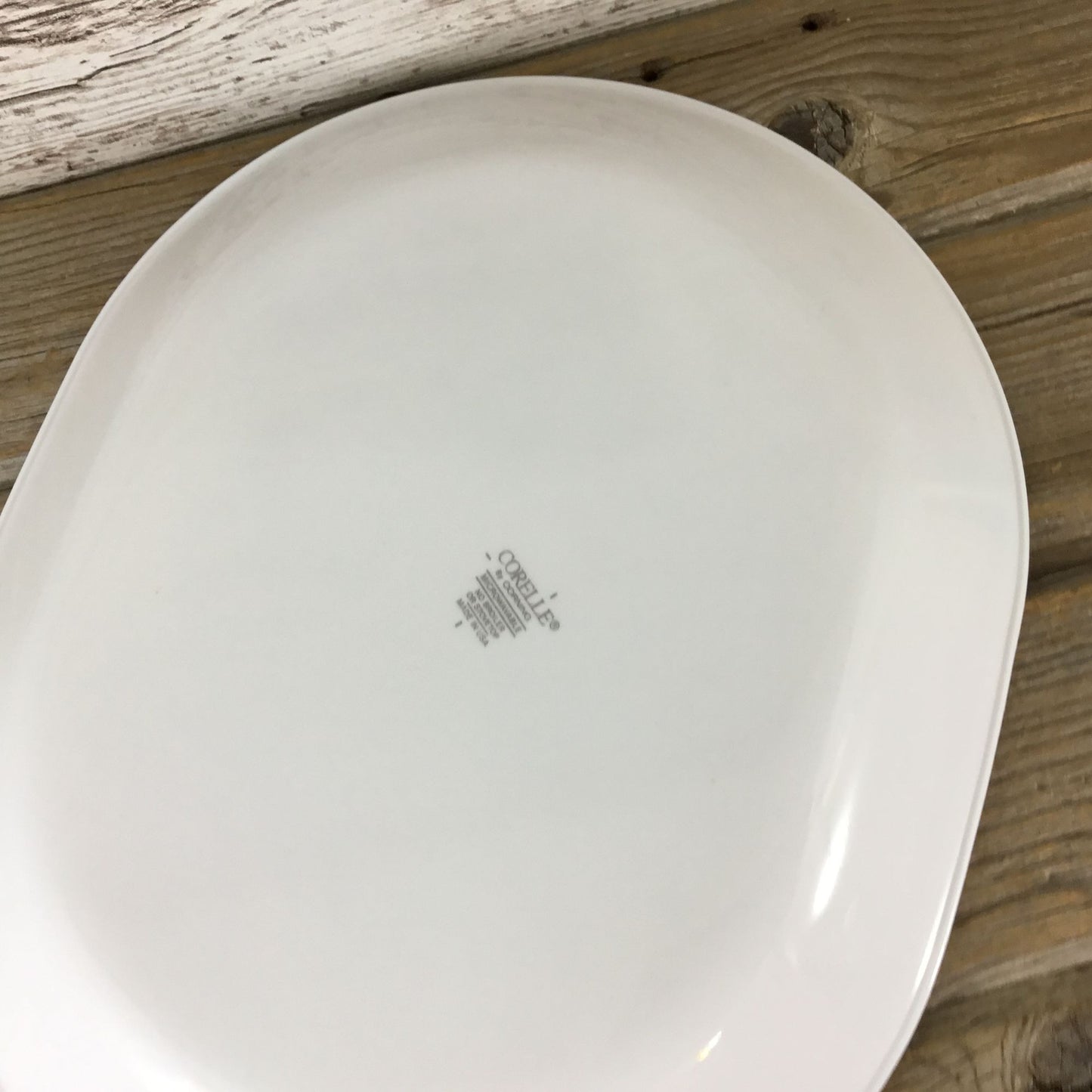 Corelle Oceanview Serving Platter White & Blue Floral 12 1/4" X 10" Oval