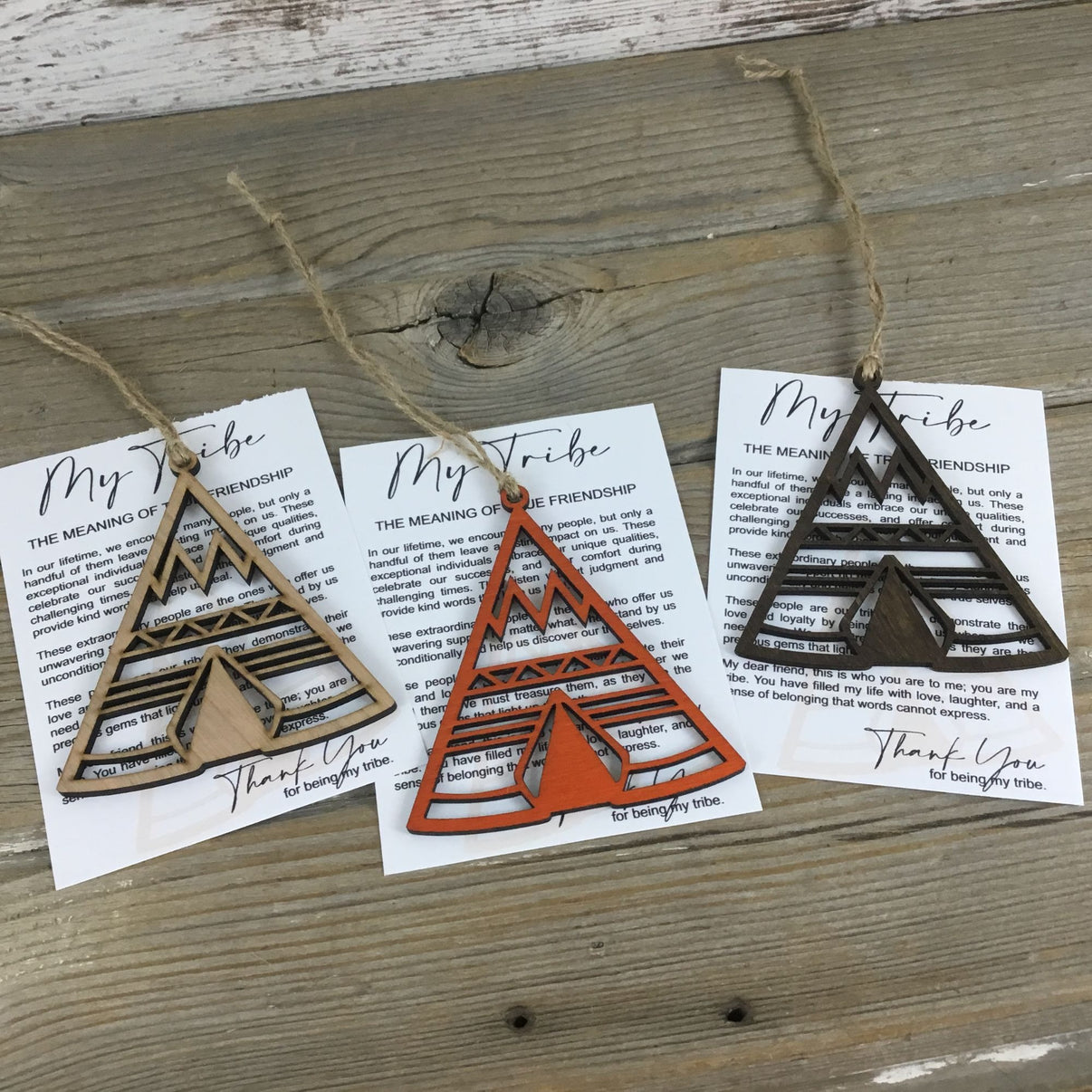 My Tribe The Meaning of True Friendship Story Card Ornament