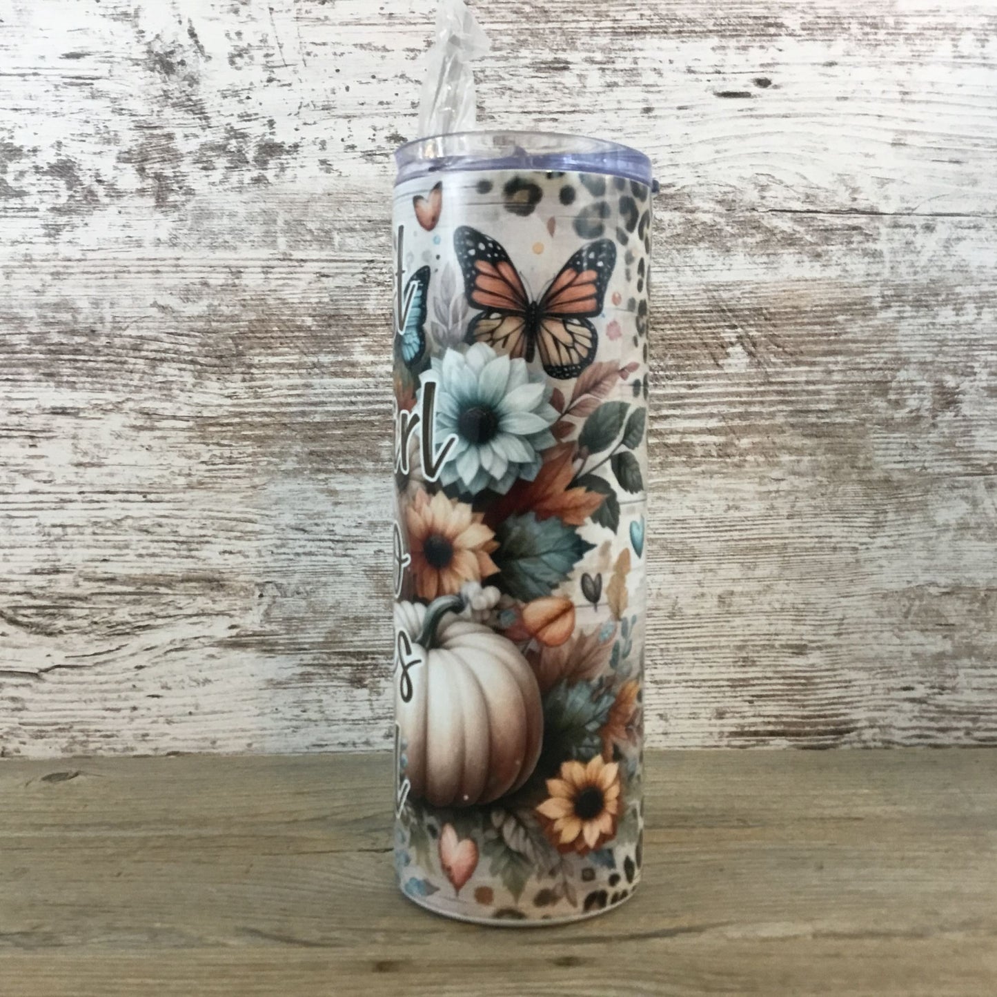 Just a Girl Who Loves Fall 20 oz Skinny Tumbler