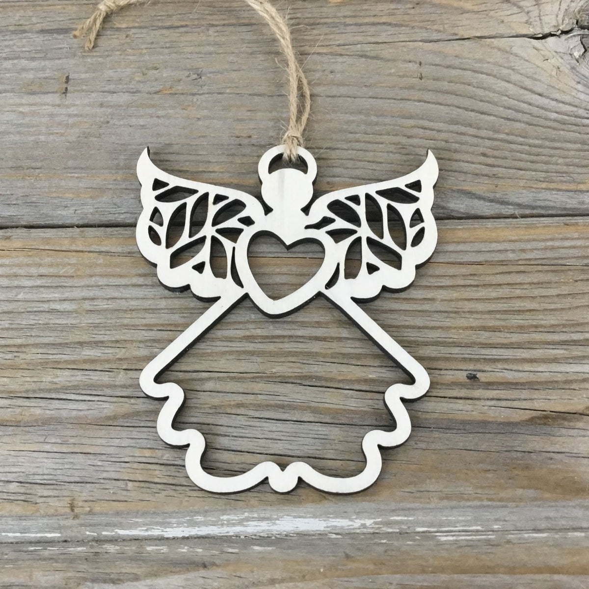 Angel A Divine Messenger Wood Story Card Ornament