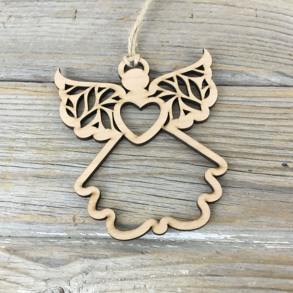 Angel A Divine Messenger Wood Story Card Ornament