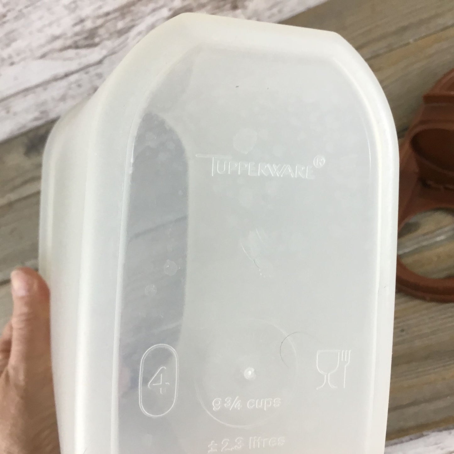 Vintage Tupperware Modular Mate 1614-2 – Brown Lid, 9 3/4 Cups, 2.3L