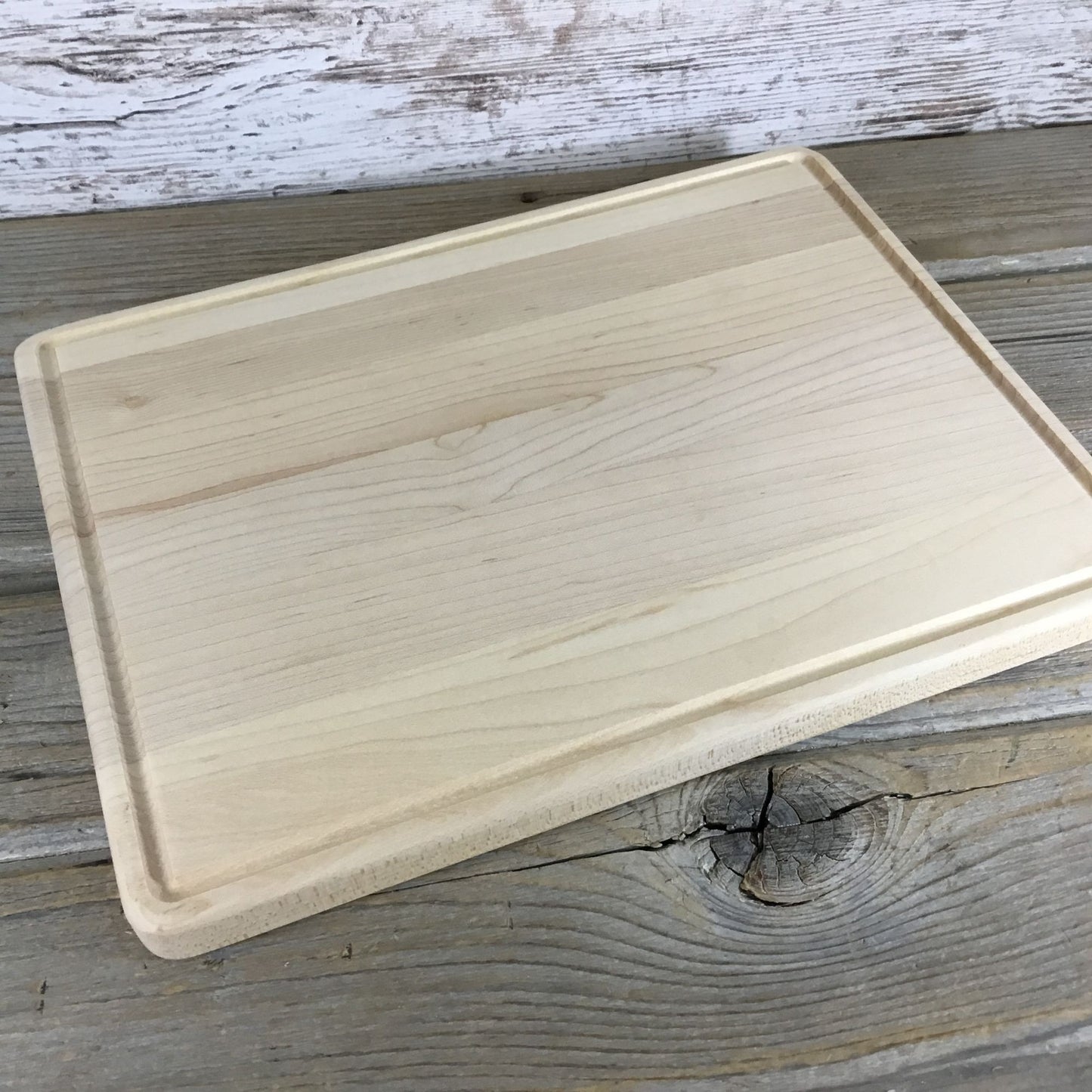 Cow-Cuterie Maple Engraved Cutting Board 11.5" X 8.75" X 0.5" with Drip Ring