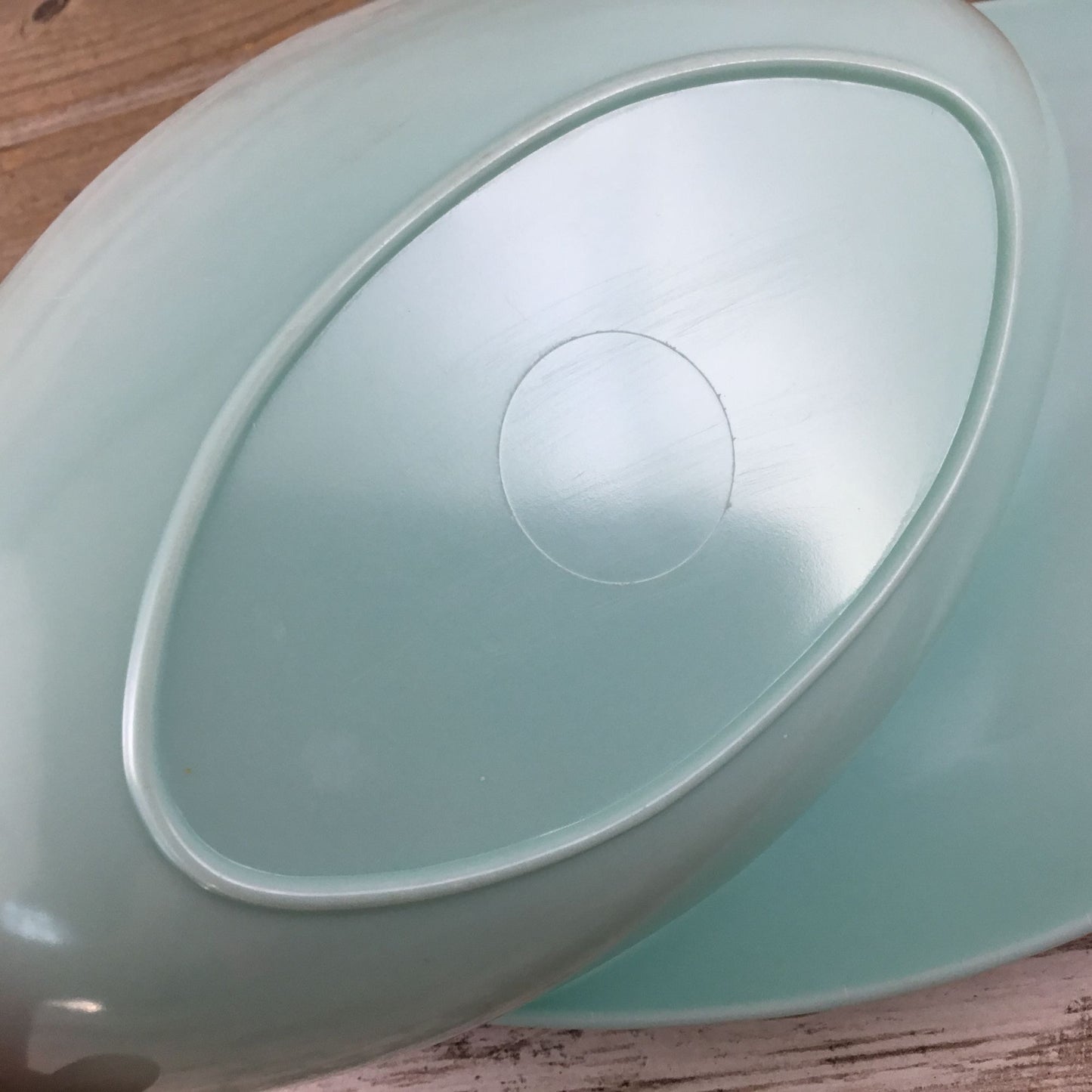 Vintage Aqua Turquoise Melmac Platter & Bowl Stetson Co. Melamine MCM