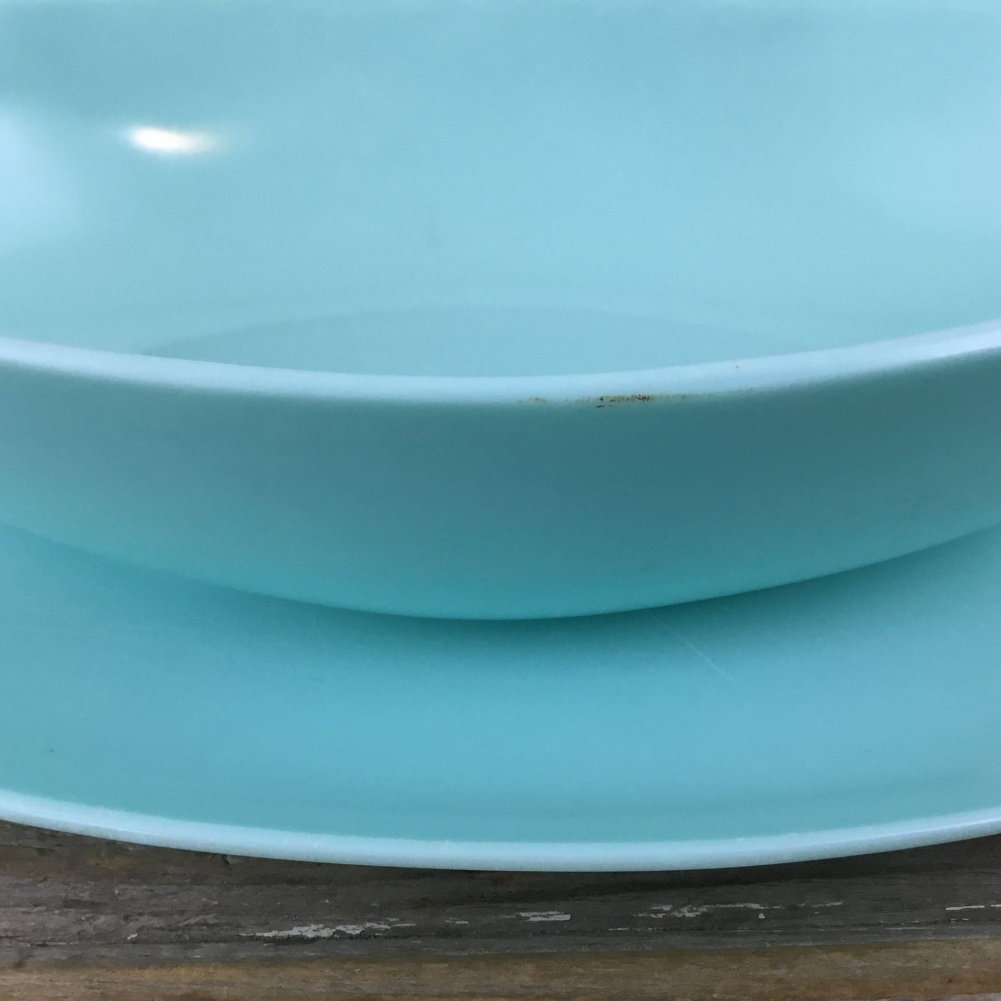 Vintage Aqua Turquoise Melmac Platter & Bowl Stetson Co. Melamine MCM