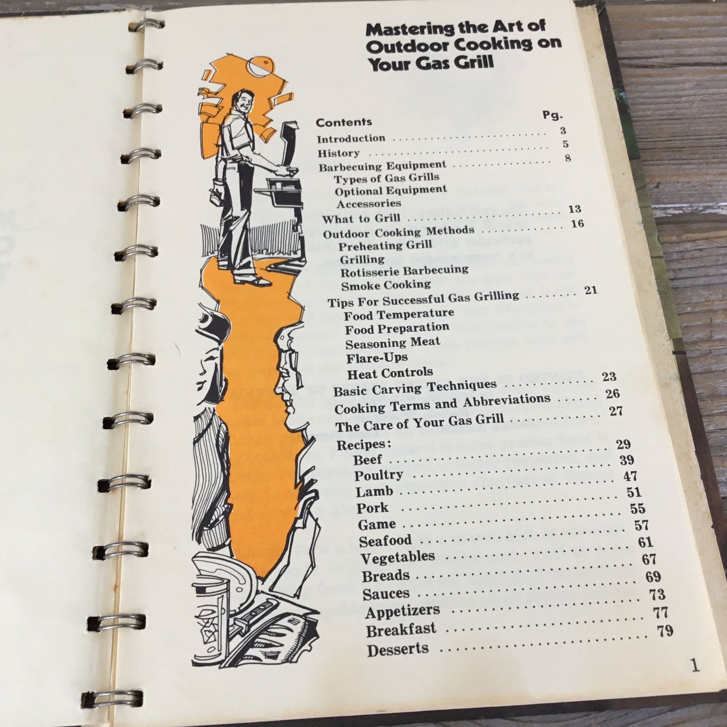 1970s Cookbook Mastering The Art Of Outdoor Cooking On Your Gas Grill