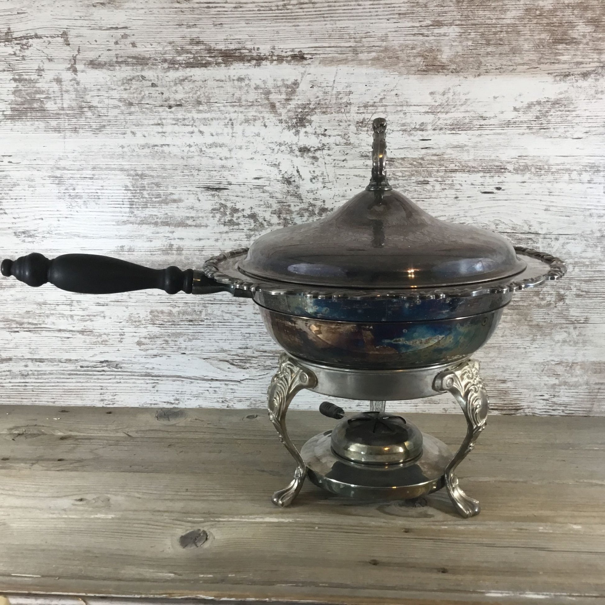 International Silver Company Silver Plated Chafing Dish Full View