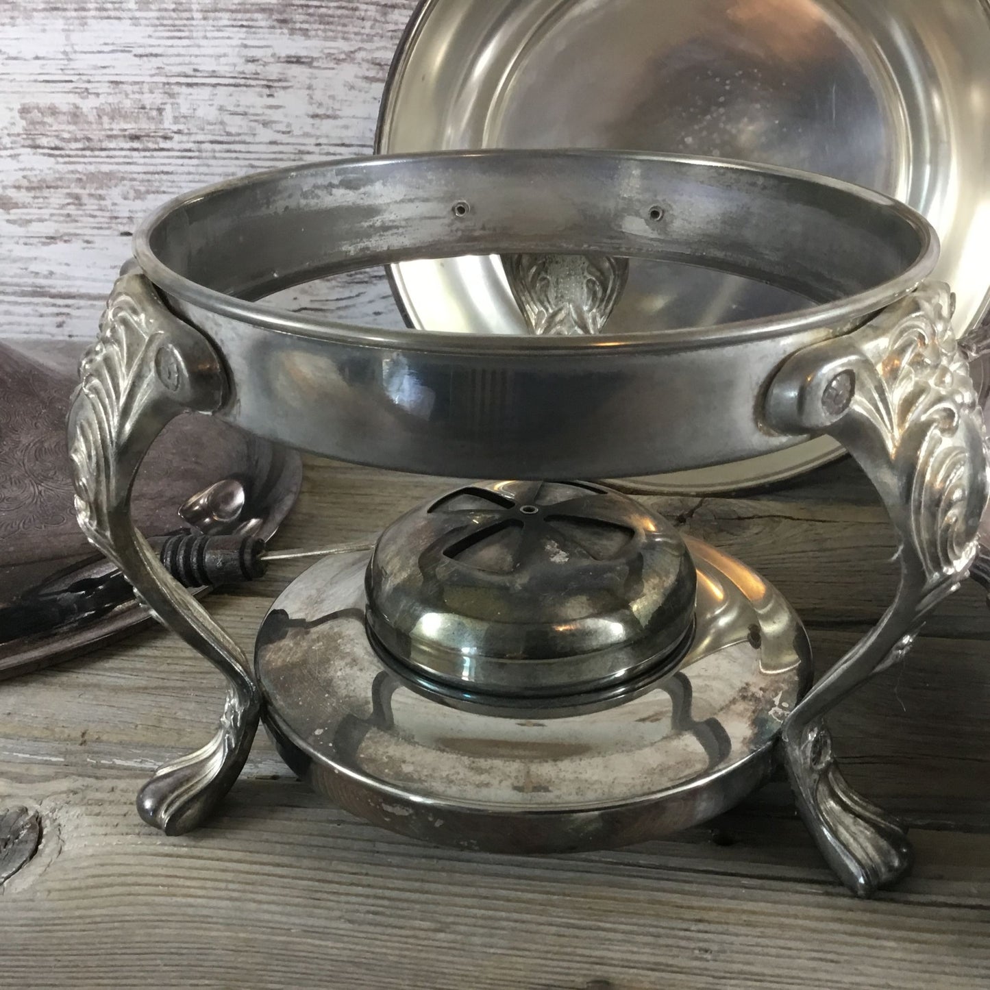 International Silver Company Silver Plated Chafing Dish