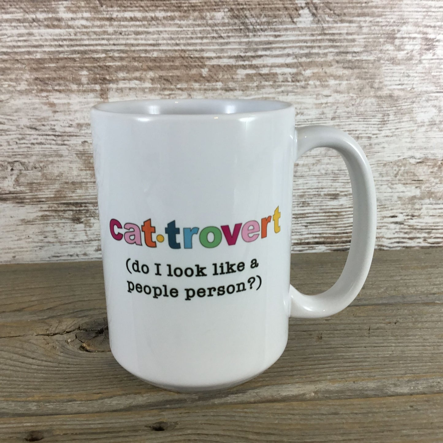 Cat-Trovert Do I Look Like a People Person Coffee Mug