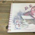 Red Truck Christmas on the Farm Glass Cutting Board