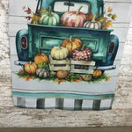 Fall Pumpkin Truck Garden Flag