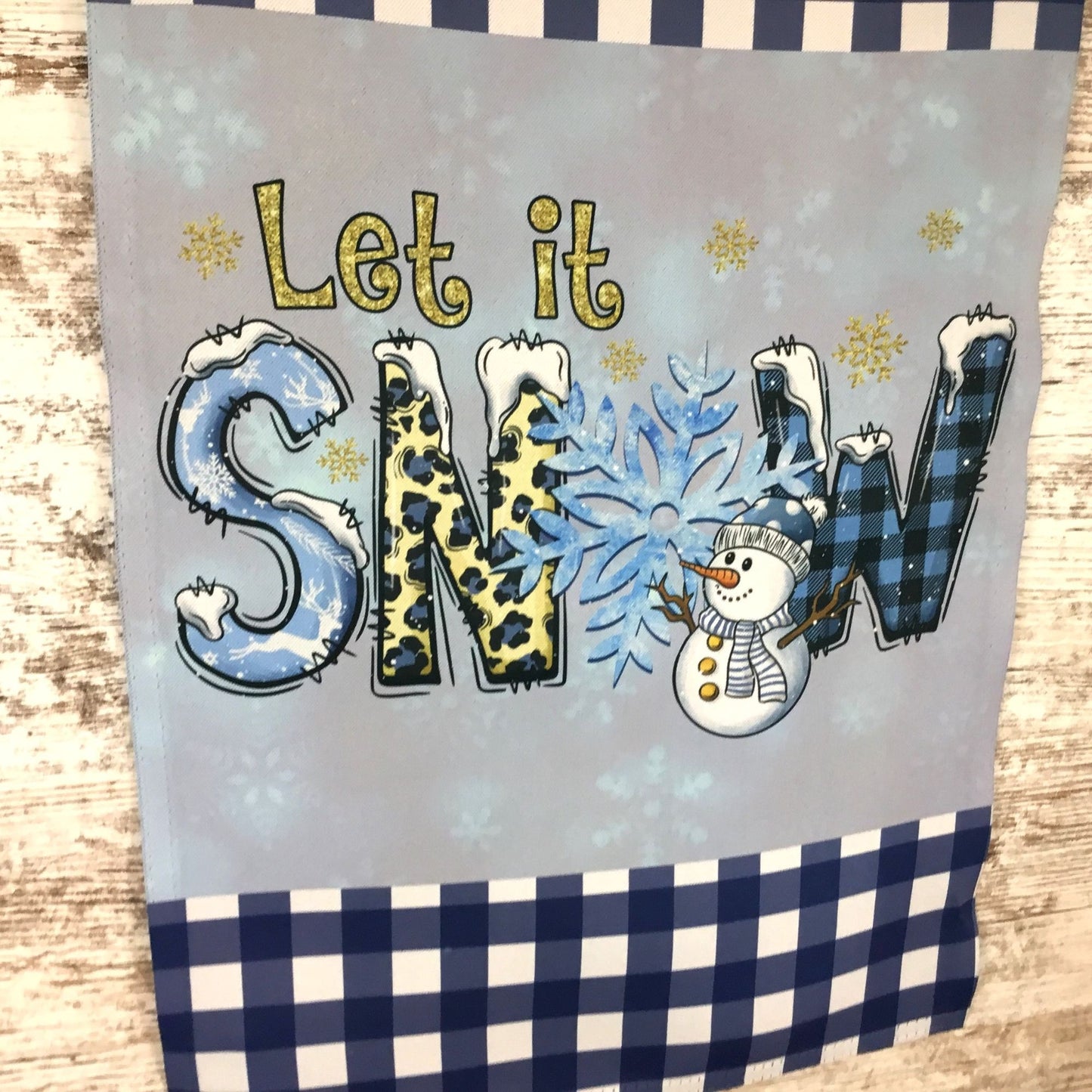 Let it Snow Winter Garden Flag