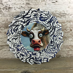 Wide Eyed Cow Wind Spinner 10"