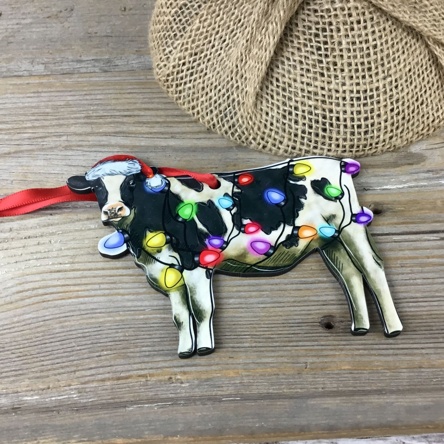 Christmas Dairy Cow Ornament