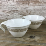 4 Corelle Woodland Brown Hooked Handle Cups Coffee Tea Cup Set of 4