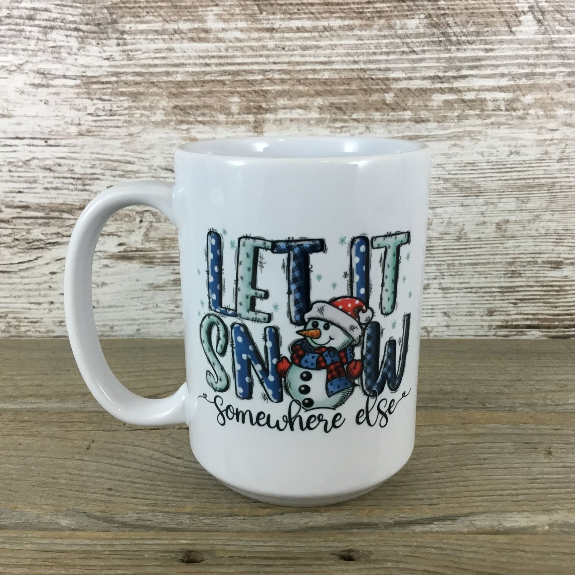 Let it Snow Winter 15 oz Ceramic Coffee Mug