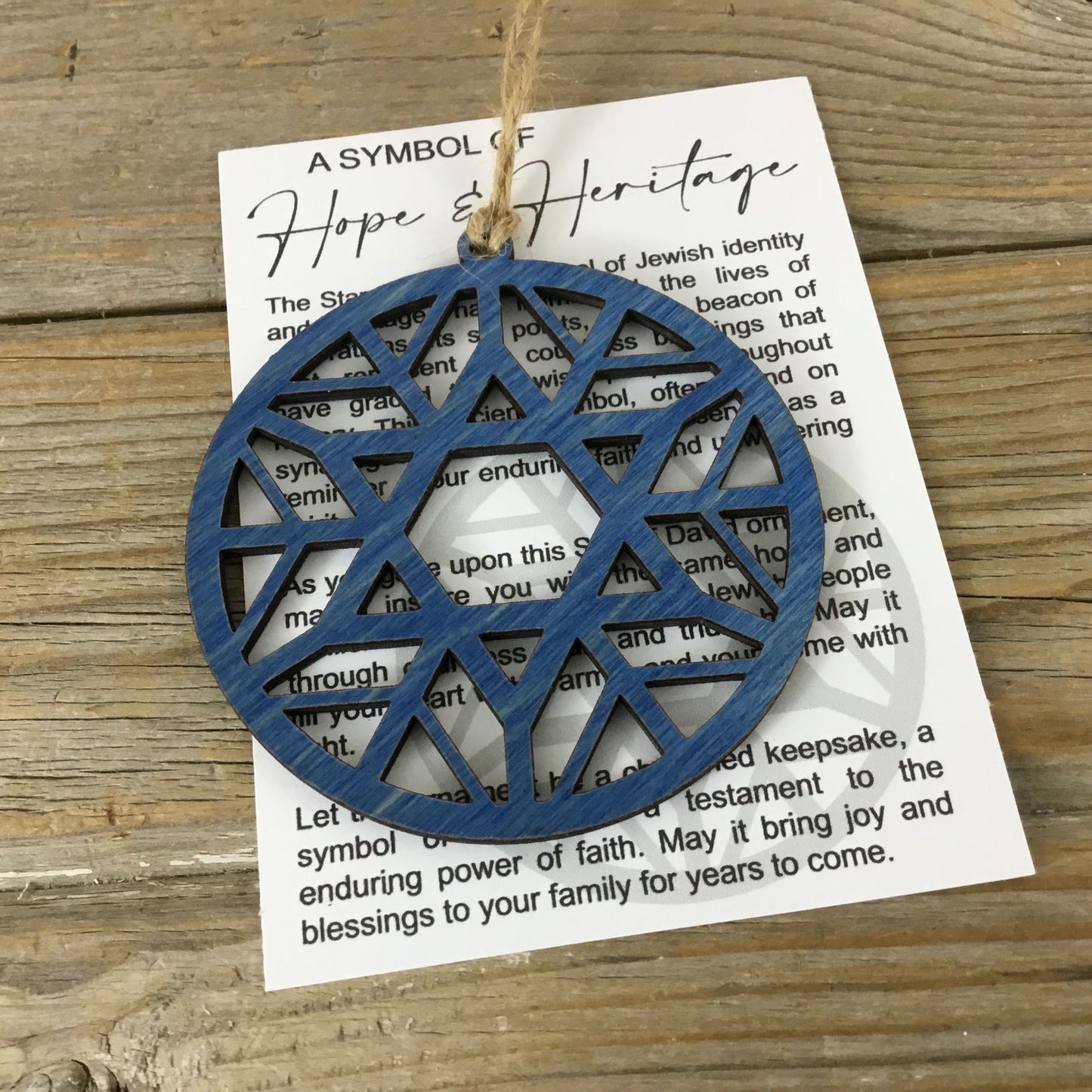 Star of David Story Card Ornament – Hope & Heritage