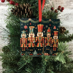 Festive Nutcrackers Christmas Ornament - 4" x 4"