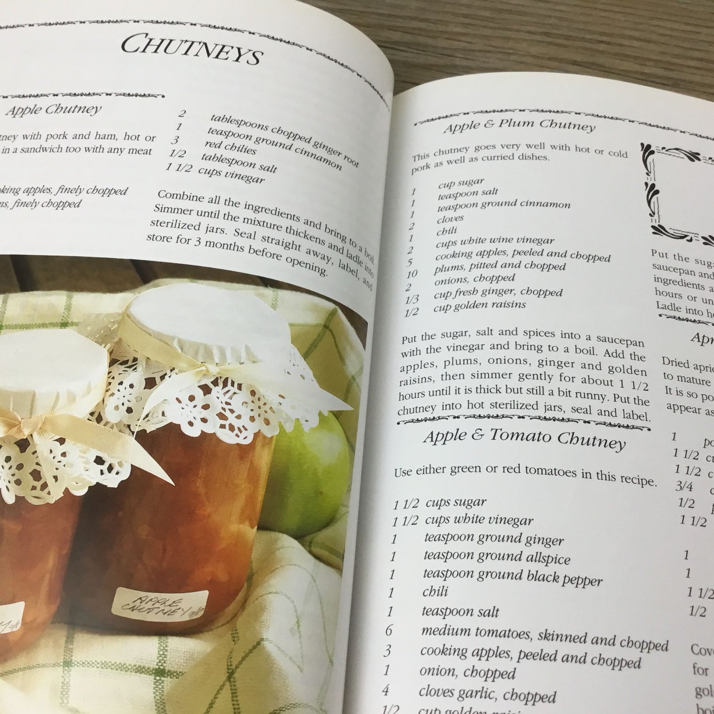 The Country Kitchen Chutneys & Pickles Hardcover Cookbook - Barbara Beckett 1993