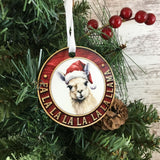 Fa La La La La, La La Llama Christmas Ornament