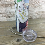 Beautiful Things Come Together One Stitch at a Time 20 oz Skinny Tumbler