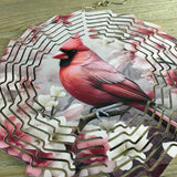 Male Cardinal Wind Spinner 10"