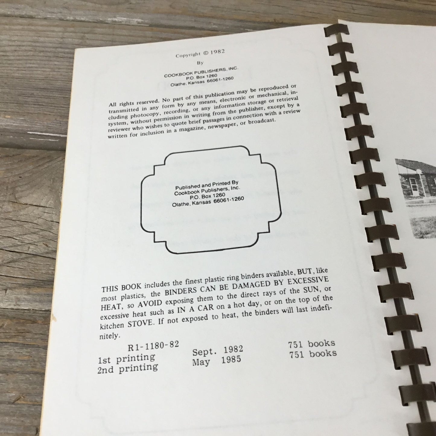 The Village Cookbook Elmore Ohio Retirement Village Vintage 1982 Spiral Bound