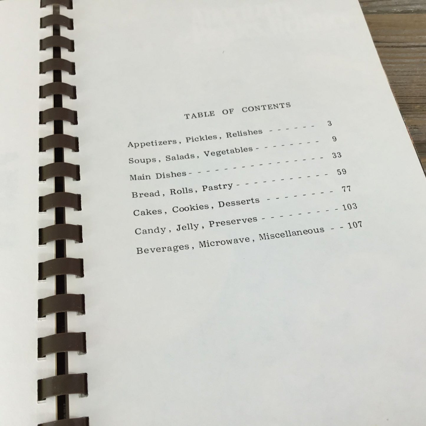 The Village Cookbook Elmore Ohio Retirement Village Vintage 1982 Spiral Bound