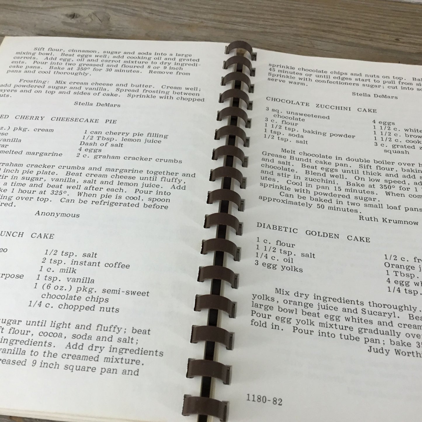 The Village Cookbook Elmore Ohio Retirement Village Vintage 1982 Spiral Bound