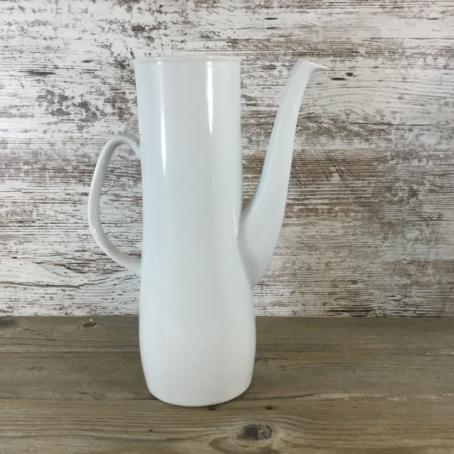 Vintage Mosa Select Tall White Ceramic Coffee Pot Teapot