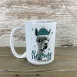 I'm Freaking Freezing Winter Alpaca Ceramic Coffee Mug