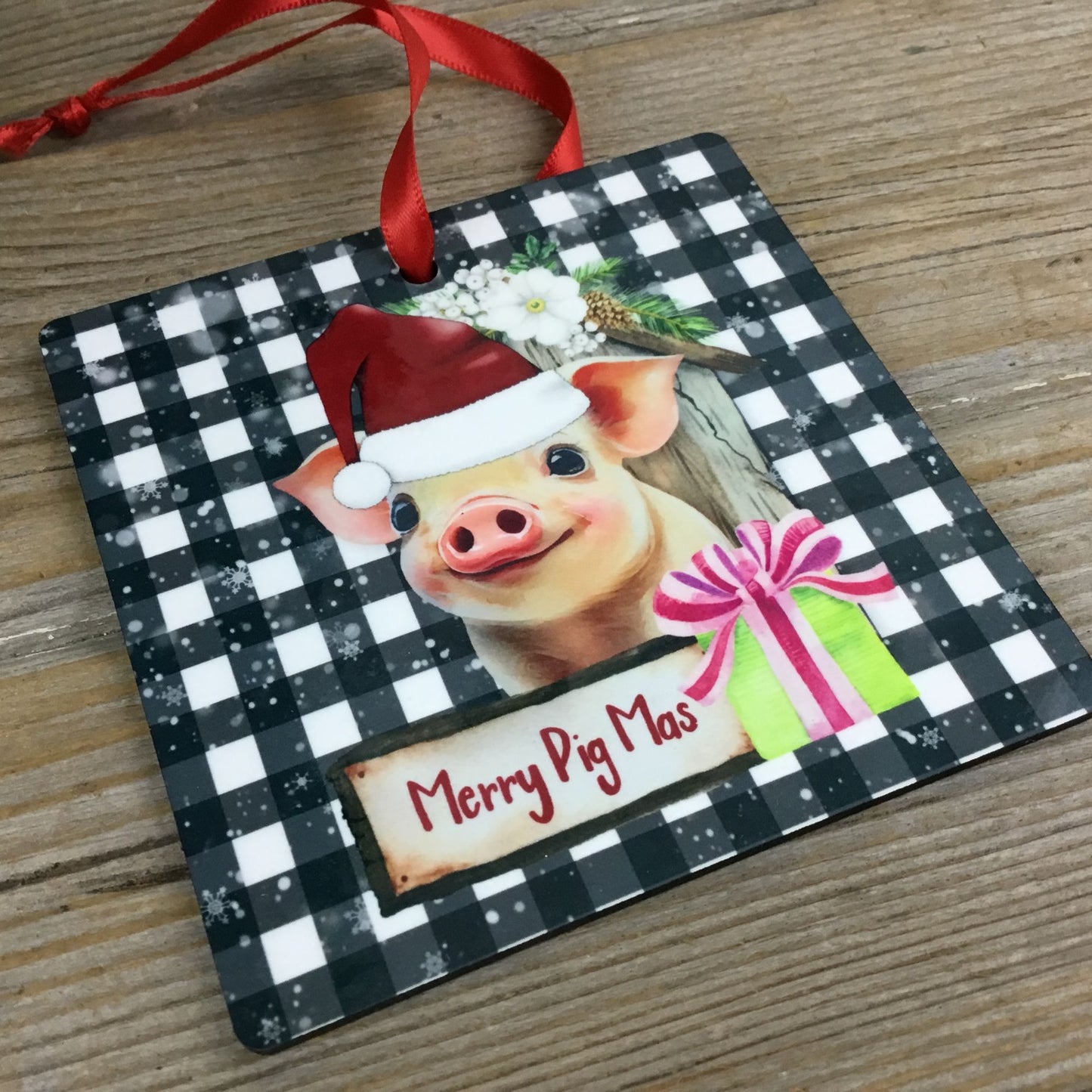 Merry Pigmas Christmas Ornament