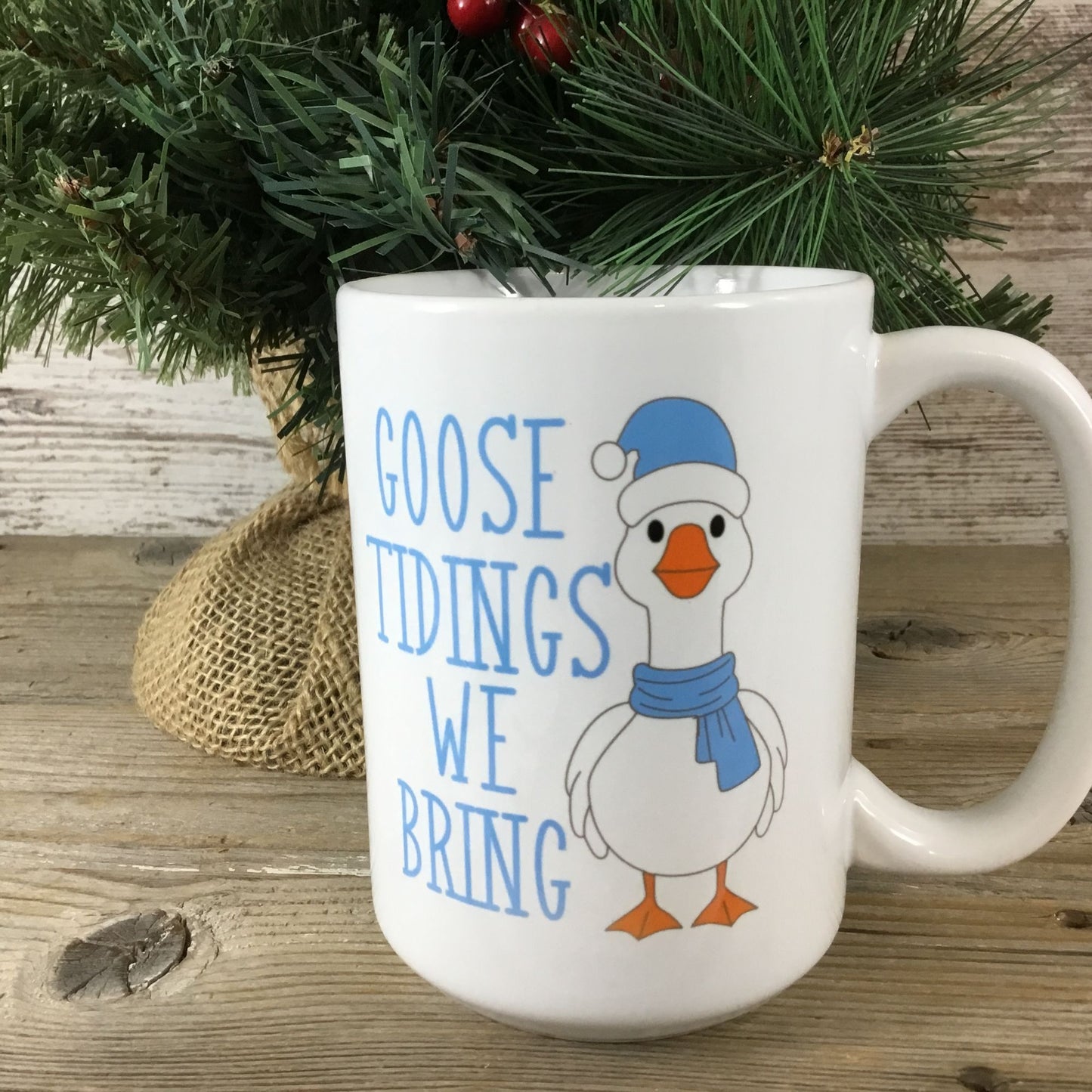 Goose Tidings We Bring You Mug – 15 oz Ceramic Coffee Mug