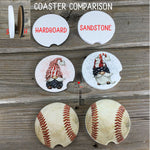 Hardboard and Sandstone Coaster Comparrison