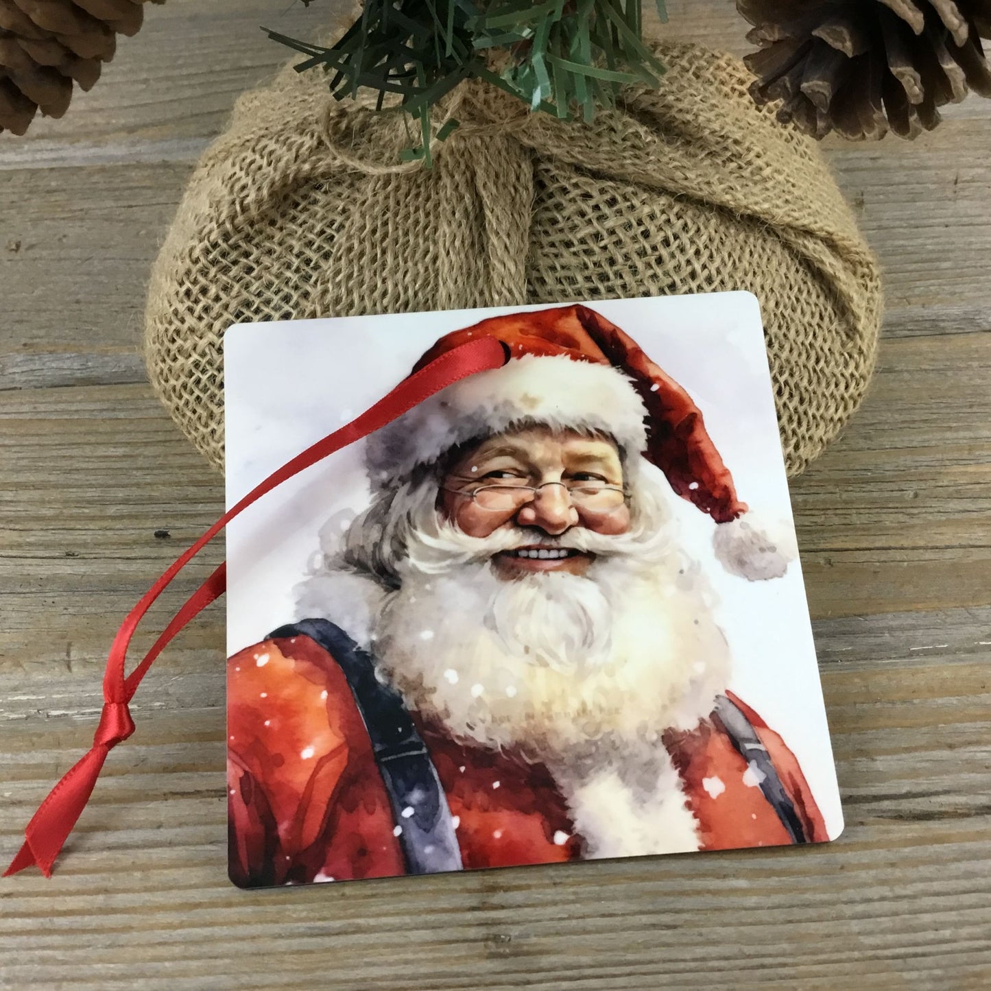 Vintage Inspired Santa Claus Christmas Ornament