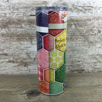 Beautiful Things Come Together One Stitch at a Time 20 oz Skinny Tumbler