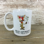 Merry KissMyAss Ceramic Coffee MUg
