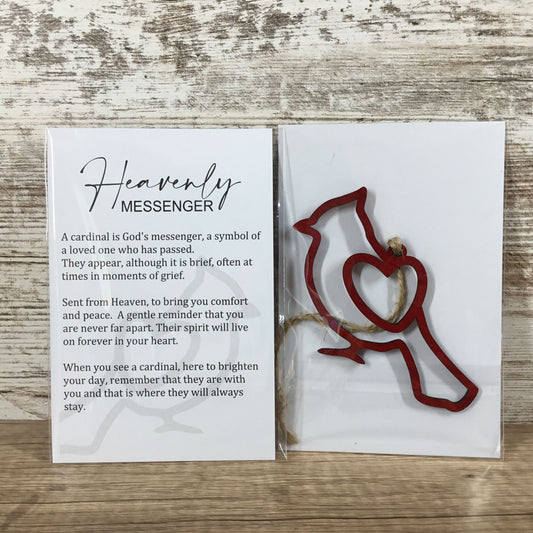 Cardinal Story Card Christmas Ornament