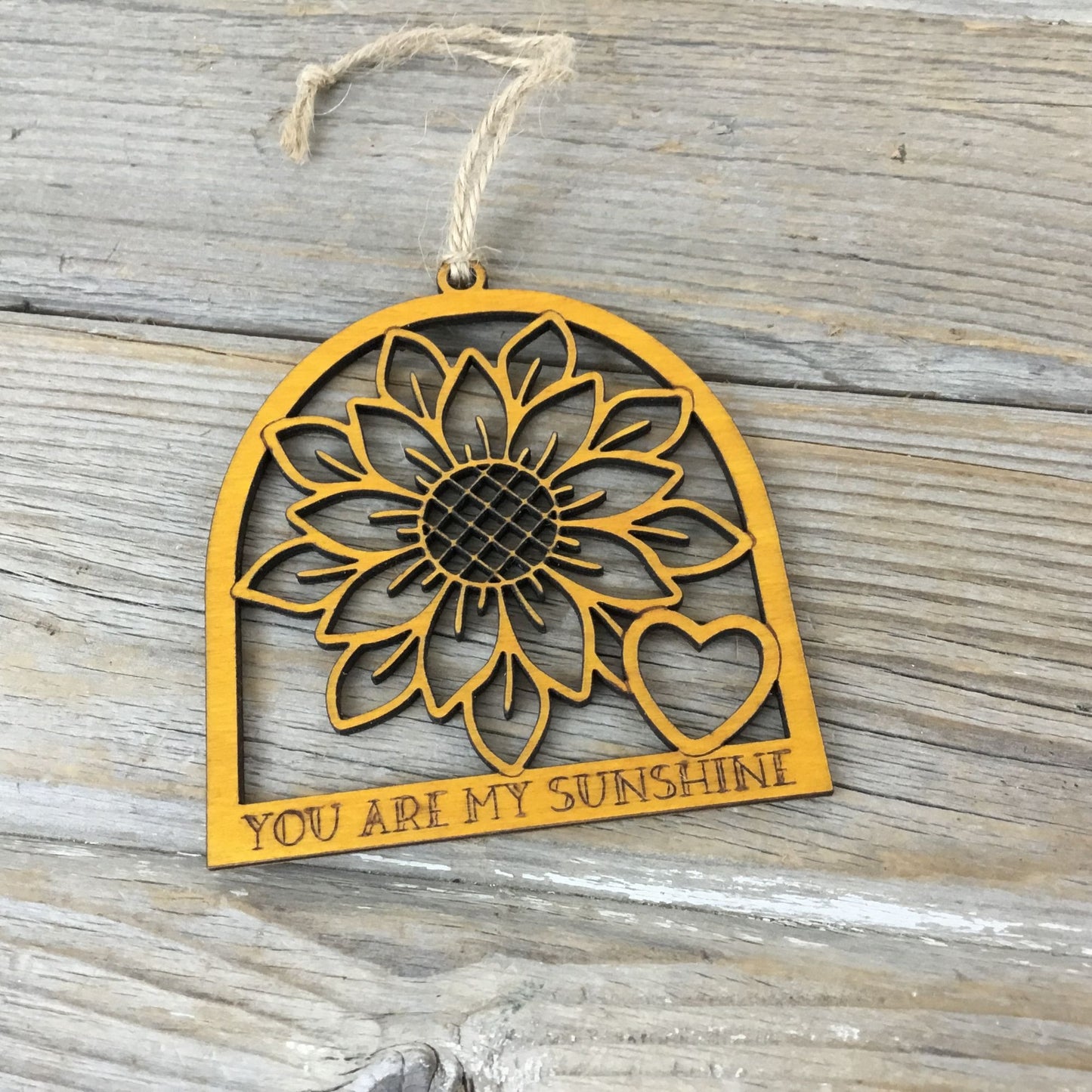 Sunflower Story Card Christmas Ornament