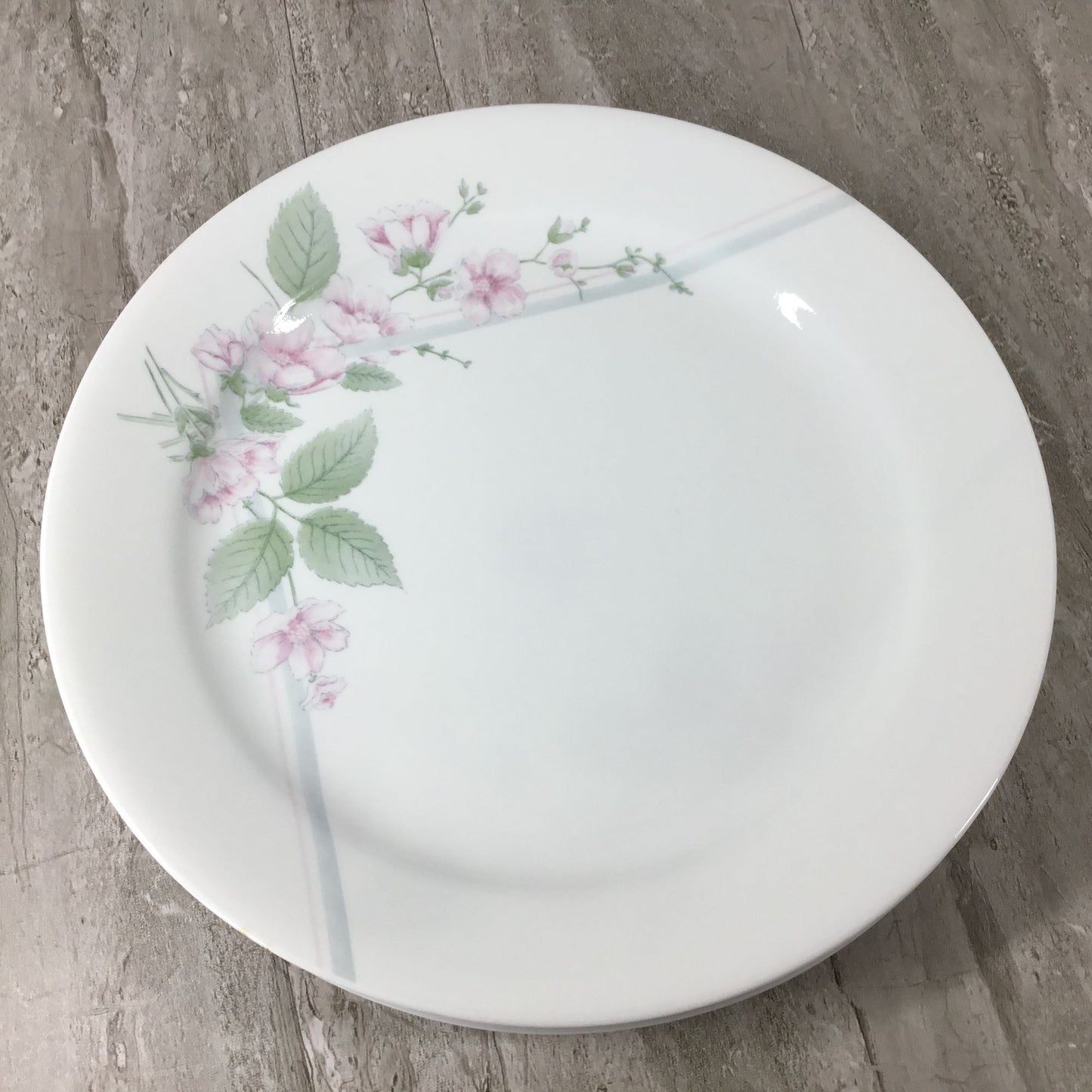Set Of 4 Corelle Veranda 10 1/4" Dinner Plates With Pink Floral Design