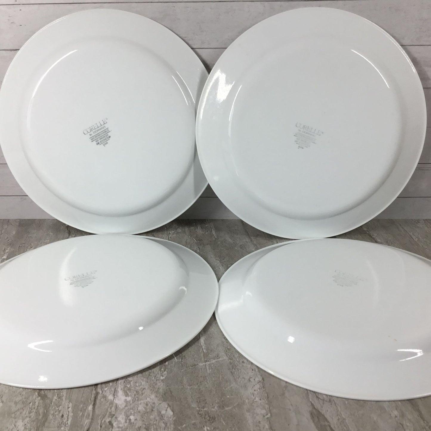 Set Of 4 Corelle Veranda 10 1/4" Dinner Plates With Pink Floral Design