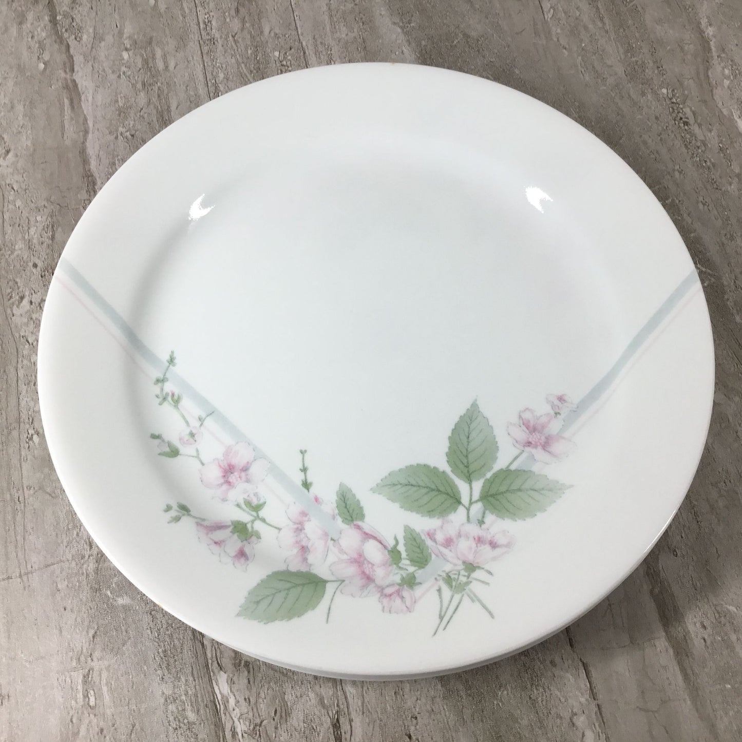 Set Of 4 Corelle Veranda 10 1/4" Dinner Plates With Pink Floral Design