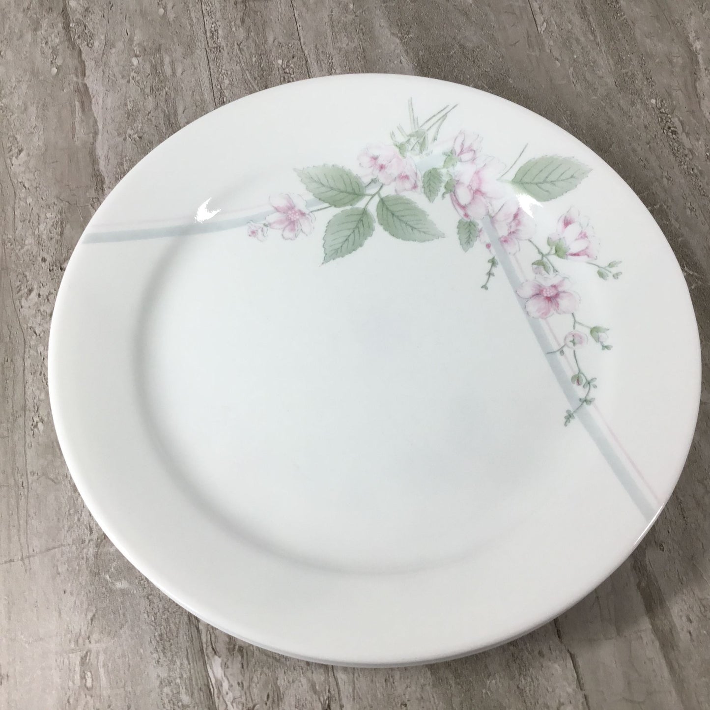 Set Of 4 Corelle Veranda 10 1/4" Dinner Plates With Pink Floral Design