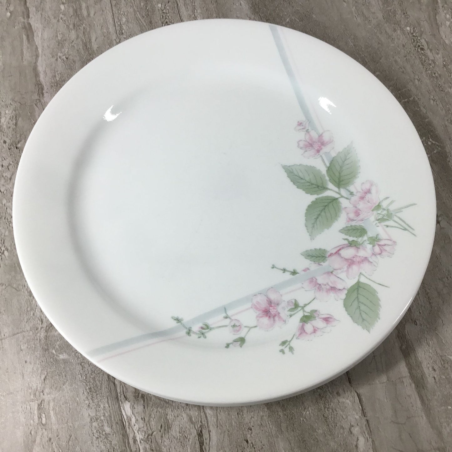 Set Of 4 Corelle Veranda 10 1/4" Dinner Plates With Pink Floral Design