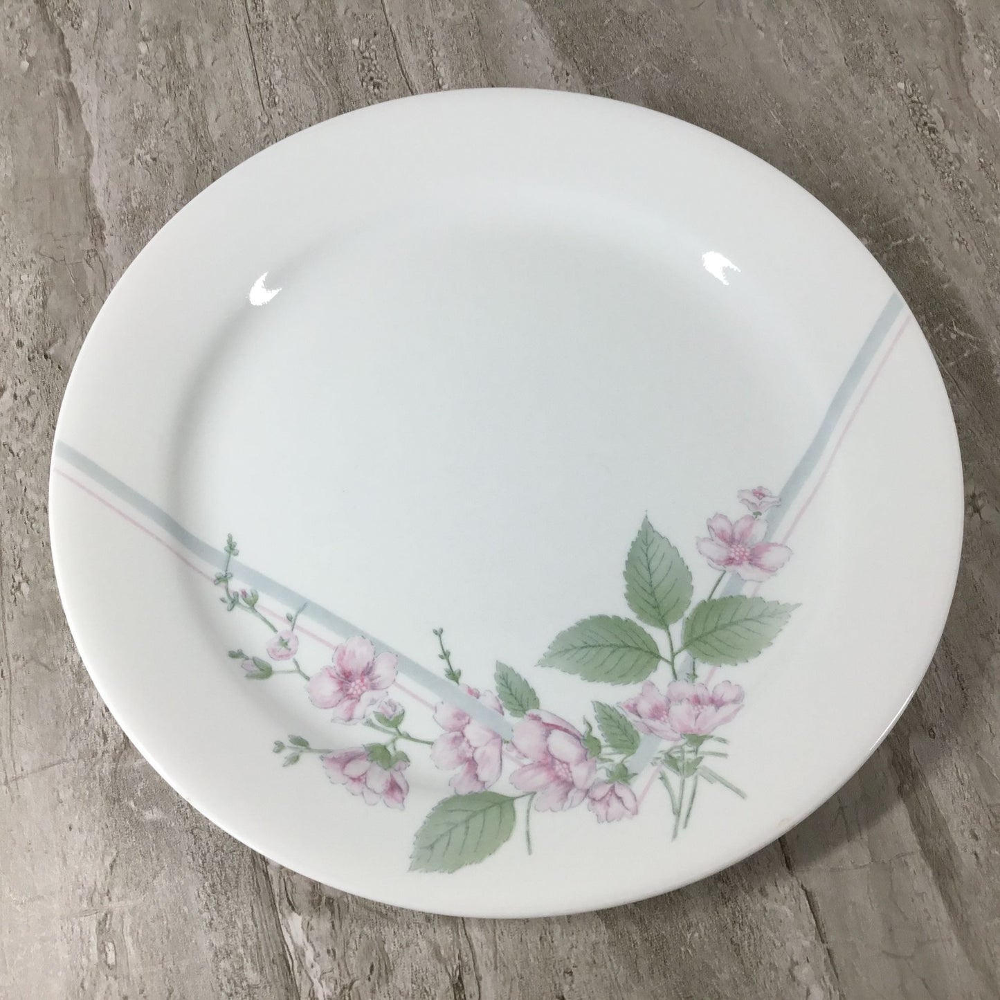 Set Of 4 Corelle Veranda 10 1/4" Dinner Plates With Pink Floral Design