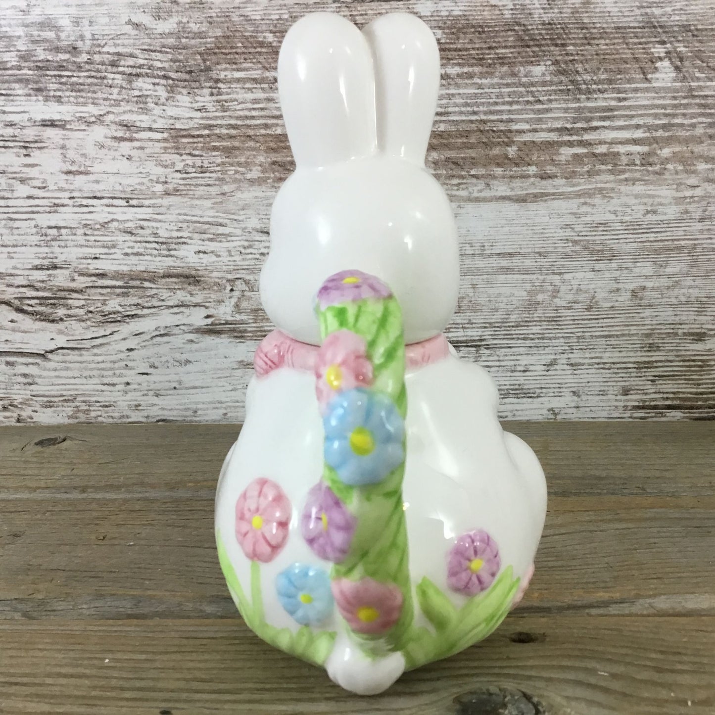 Vintage Easter Bunny Teapot – Pastel Spring Floral