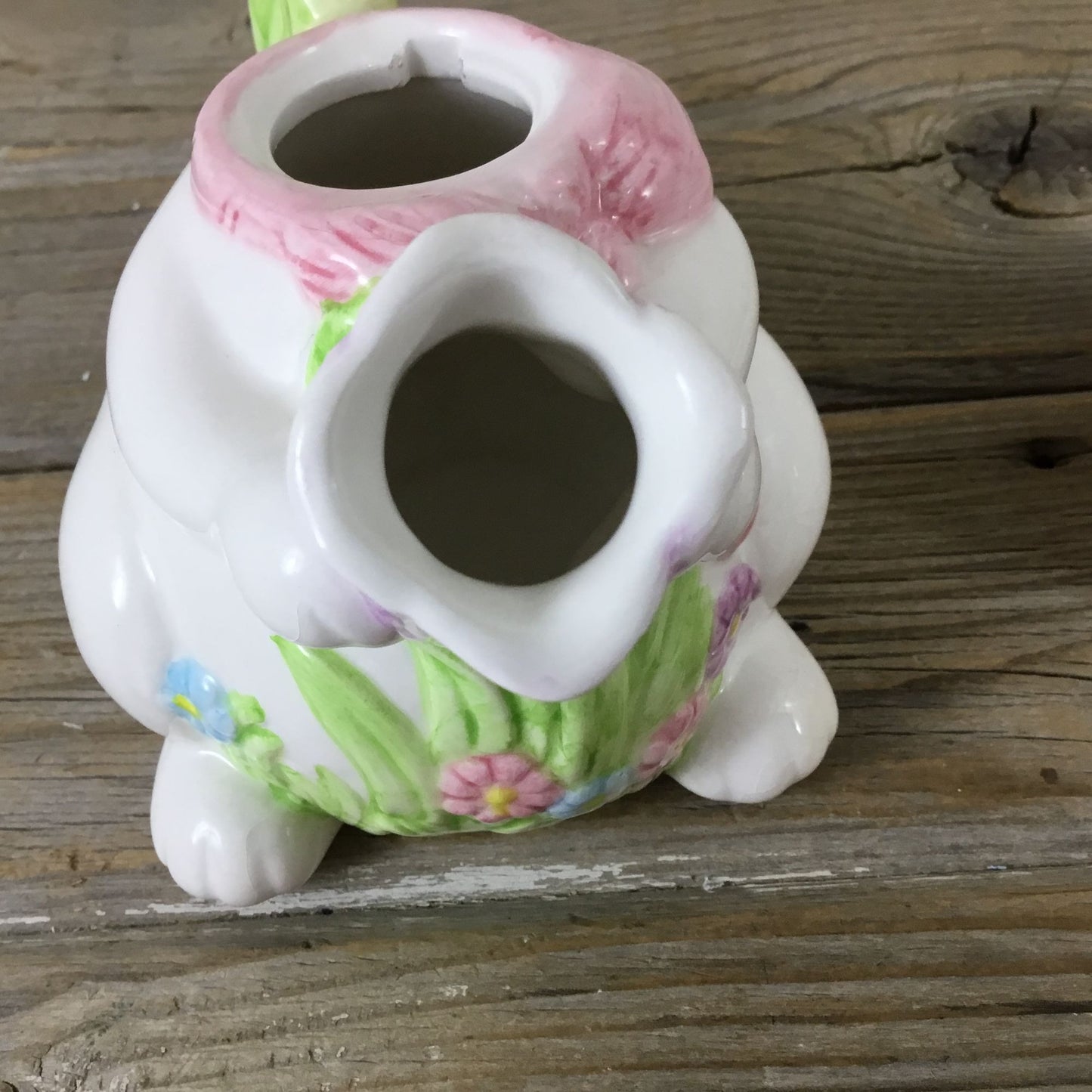 Vintage Easter Bunny Teapot – Pastel Spring Floral
