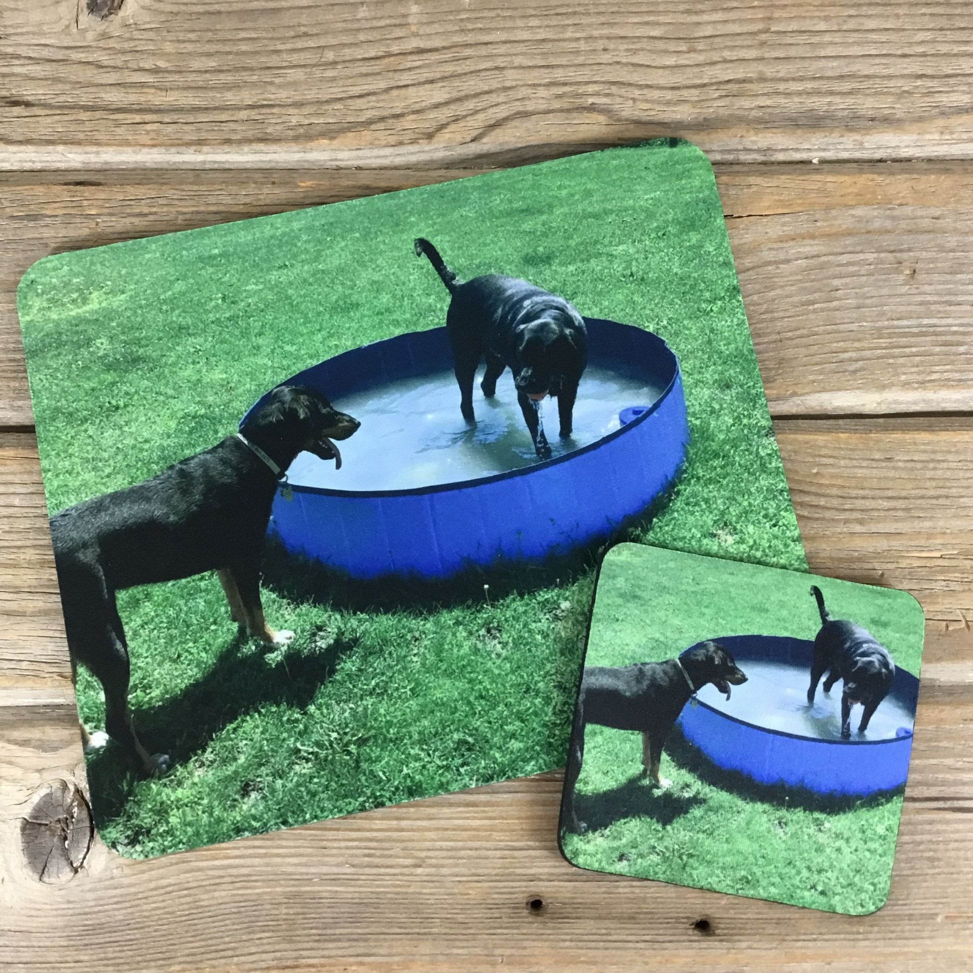 Personalized Photo Mouse Pad with Optional Matching Coaster