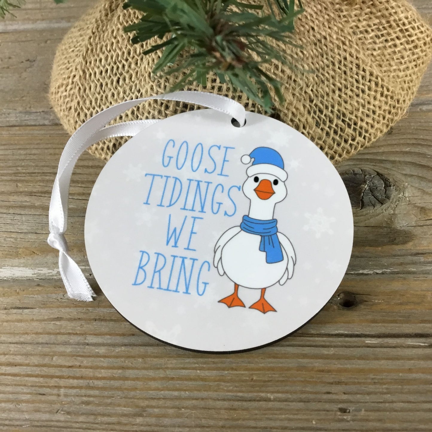 Goose Tidings We Bring You Christmas Ornament