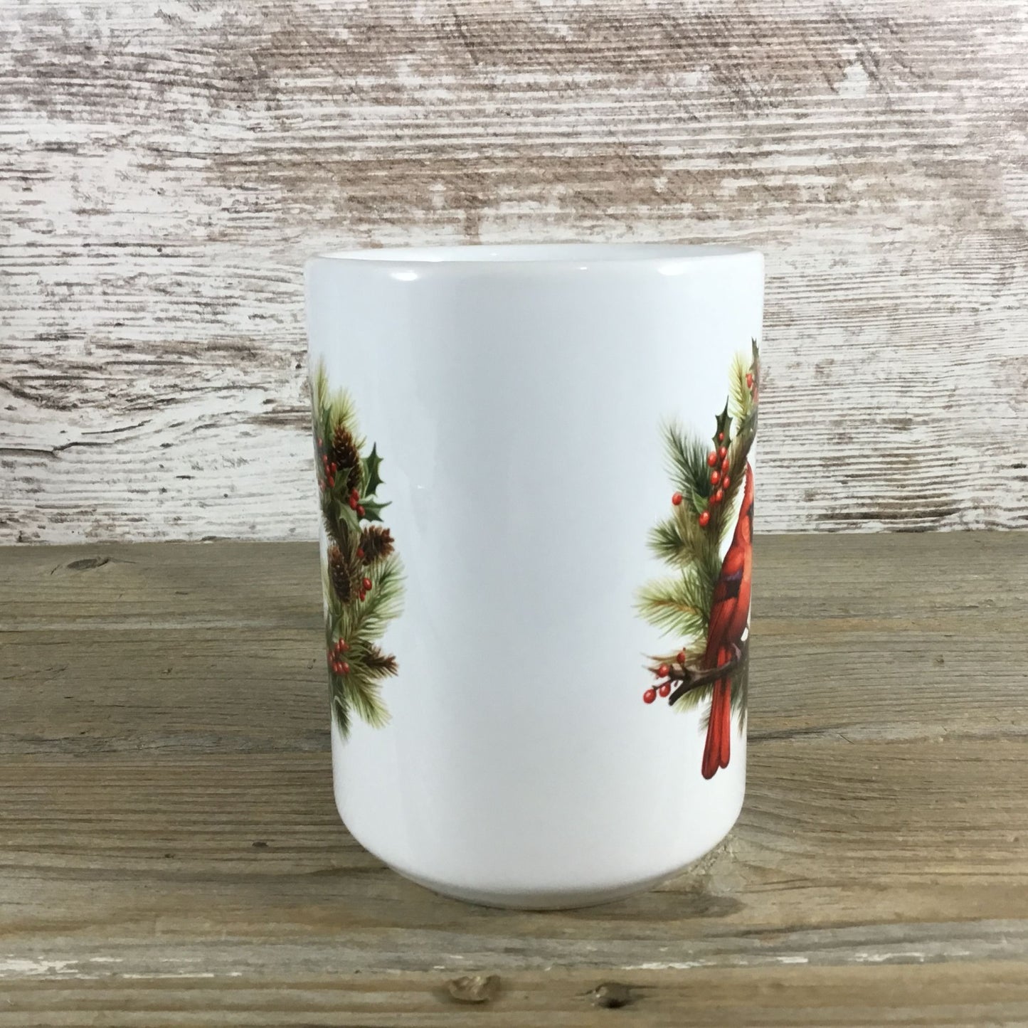 Red Male Cardinal Coffee Mug – 15 oz Ceramic Mug